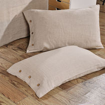  Treatment of French rain dew linen pure linen pillowcase single piece solid color linen summer cool 48*74 linen pillowcase