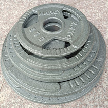 Paint barbell piece large hole Olympic rod 5 10 15 20 kg full iron counterweight piece Hand grab barbell piece foot weight