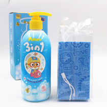 Korea Baolulu Bo Lele tear-free childrens shower gel shampoo Three-in-one Baby newborn wash care two-in-one