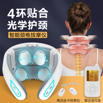 Rubbing the neck artifact lymphatic dredging cervical vertebra clamp neck strength clamp kneading relieving device Rod press neck massage instrument