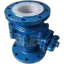 Q41F46-16C cast steel flange-lined fluorine ball valve