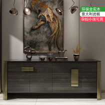 Postmodern American light luxury dining side cabinet Italian living room rock board foyer cabinet side cabinet Minimalist shoe cabinet Entrance locker