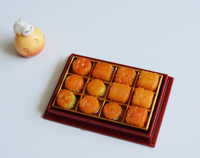taobao agent BJD6 points 12 points OB11 simulation micro -shrinking moon cake food ornaments