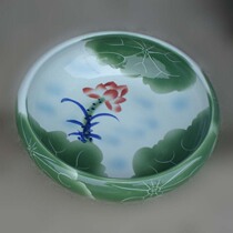 Jingdezhen hand-painted lotus porcelain water shallow basin goldfish turtle basin porcelain large vegetable basin tank