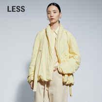 (Shopping mall same) LESS2021 spring new fashion thin long sleeve down jacket short coat 2LB710630
