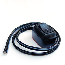 12V spotlights far and near light power off switch 2 gears with lights car paste non-perforated driving recorder power switch