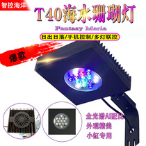 Intelligent control ocean T40 seawater coral LED light WIFI control sunrise and sunset imitation of the United States AI lamp micro cylinder partner