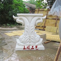 Yongshun sandstone relief sculpture sandstone round carving coffee table table machine KTV club bar decoration Arowana decoration table machine