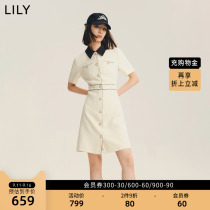 LILY2022 WINTER NEW WOMENS CHIC VINTAGE ELEGANT STYLE COMMUTER TRIM WAIST DRESS