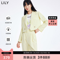 LILY2022 Summer New Womens Clothing Japan Import Comfort Anti-Crease Waltz Temperament Loose Short suit jacket