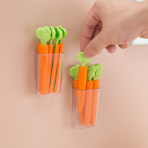 Tea milk powder snack sealing clip plastic fresh-keeping bag sealing clip carrot refrigerator magnetic patch sealing artifact clip