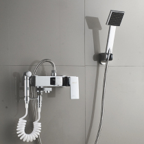 Shower bathtub faucet shower shower set with spray gun women washer bathroom hot and cold water faucet all copper mixing valve