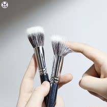 Computer and click the red stippling brush blush brush pure natural uniform easy to use heavy hand makeup brush