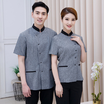 Hotel work clothes Summer clothes Short-sleeved cleaning clothes Hotel hotel rooms Property Hospital bank cleaning staff work clothes