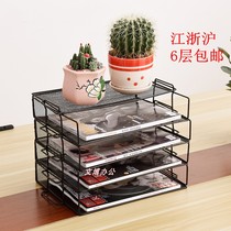 Office supplies wholesale data rack storage rack File frame overlay File column color one layer price