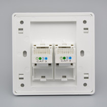 86 type double-port free-wire four-core telephone socket RJ11 voice message panel two-digit telephone line wall panel