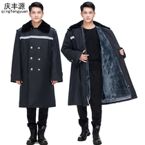 Military cotton coat mens winter extended thickened northeast outdoor cold storage cold protection labor insurance regular clothing security coat cotton clothing