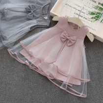 Baby girl foreign skirt summer dress 1 a 2-3 year old girl gauze dress 2021 new girl princess dress