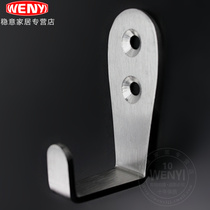 Bathroom door rear clothing stainless steel adhesive hook coat hook hook single hook to send extended screw