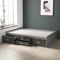 Custom tatami bedroom without headboard bed box high box storage apartment small apartment single bed 1 2 meters