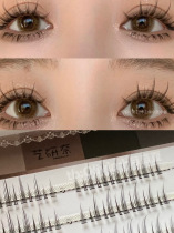 Art Yeon Nay Sectional Single Tuft Cos Little Devil Cartoon False Eyelash Natural emulation has been cut and grafted fairy hair