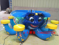 Naughty Fort accessories sand table kindergarten space sand table cartoon octopus running water to play glass fiber reinforced plastic sculpture