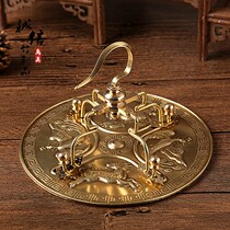 Red seed cage indigo chin 13 Taibao copper hook four claw brass cover embroidered eyes red seed indigo chin bird cage hook boutique