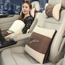 Car pillow headrest dual-use pillow quilt pair Car car backrest Air conditioning quilt pillow Car rear pillow