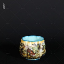 Baoyu enamel mountain water melon cup cup cup cup