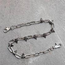 Hand-made rivet waist chain chain punk cool neutral male and female same style couple pants chain punk dark series