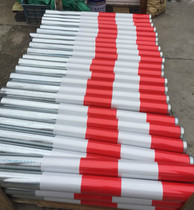 Reflective warning column iron pipe warning column red and white warning column traffic facilities safety pile steel pipe warning column anti-collision column