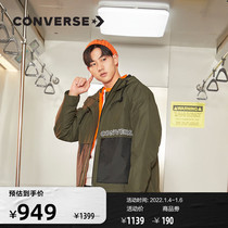 CONVERSE CONVERSE official detachable short down jacket mens autumn and winter warm hooded jacket 10021983