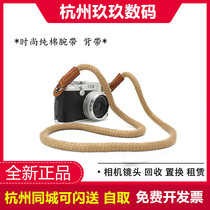 Fuji micro single camera wristband XT20XT3 XT30 pure cotton strap simple literary Sony A6400A6100
