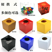 Acrylic transparent color lottery assembly portable annual lottery supplies large 30*30*30cm