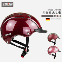 German CASCO equestrian helmet Bordeaux Red childrens riding helmet comfortable breathable safety Knight equipment