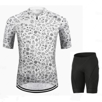 Mountain bike riding suit short sleeve suit mens summer road bike suit bicycle suit quick-drying jacket equipment customization