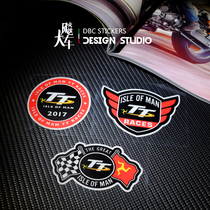 Isle of Man TT motorcycle modification decorative car stickers Motorcycle modification stickers personality waterproof reflective decal 19