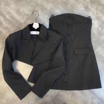 Grapefruit MM2021 autumn lapel long sleeve short suit jacket button chest dress fashionable fine fried street suit tide