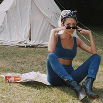  (Tribute to the classic-Denim series debutⅣ) Lycra retro California girls sports fitness suit