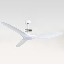 Simple ultra-thin ceiling fan lamp ceiling low Silent DC American black and white 110V bedroom 52 inch household fan lamp