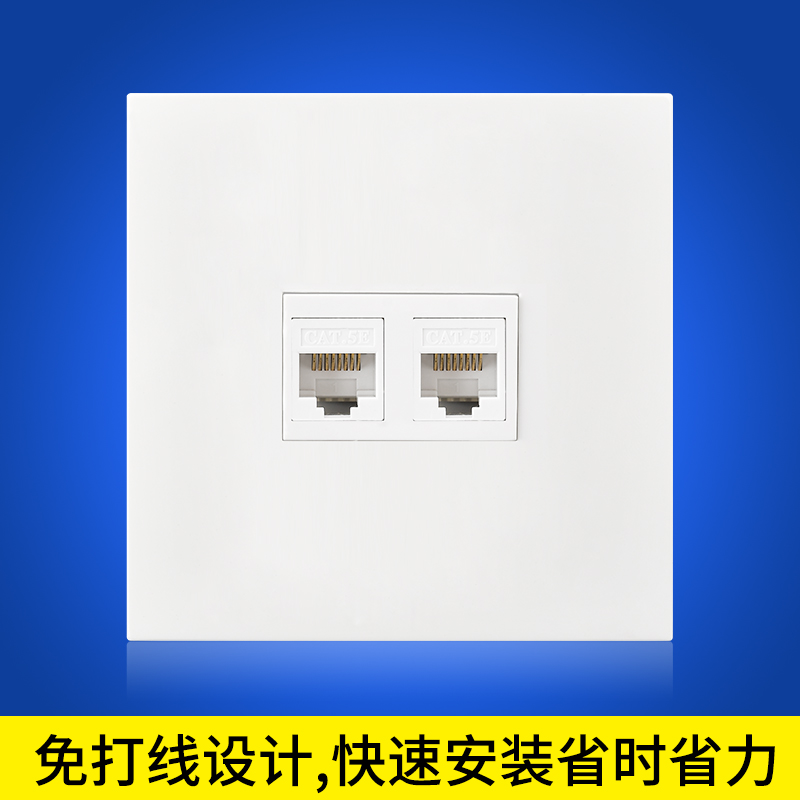 [7.32] Type 86 concealed netwire socket nocall two