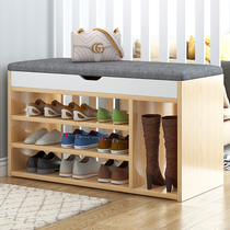 Shoe-changing stool home door shoe cabinet sitting bench integrated sitting small stool soft bag shoe rack into the house simple wearing shoes stool