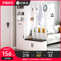 Shoe cabinet home door large capacity porch entrance entrance door hall cabinet storage integrated wine cabinet modern simple hanging shoes rack