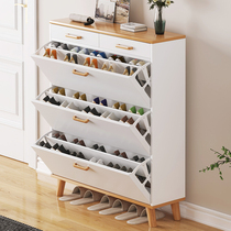 Top shoe cabinet door balcony ultra-thin shoe rack simple modern home door large capacity wall storage locker
