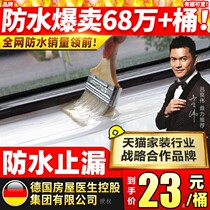 Transparent waterproof glue toilet smash-free brick repair material exterior wall tile roof paint window balcony penetrant