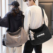 Skew Satchel Mens Boomer Card Sails Bag Minimalist Fashion Casual Lazy Breeze Youth Students Street Trend Single Shoulder Bag Men