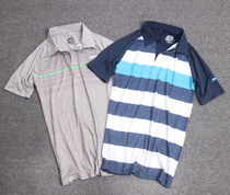 Mens quick-dry stretch golf tennis sports T-shirt lapel collar short sleeve T-shirt DH1-A109