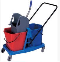 Baiyun AF08073 AF08074 double barrel cloth truck squeeze water truck hand press water truck cleaning mop bucket large