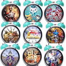 A childrens alarm clock Diga Ultraman Super Flying Man Bald strong bear big bear two toys Armor warrior toys