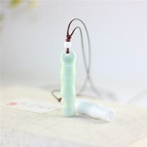 Ocarina big white Mini Travel bird whistle jewelry toy ornaments ceramic flute girl ceramic whistle toddler necklace
